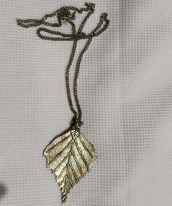 SILVER PLATED LEAF CHAIN