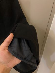 Branded Black Midi Skirt