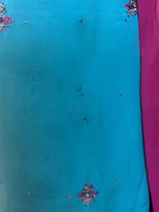 Stylish Blue Embroidered Salwar Suit