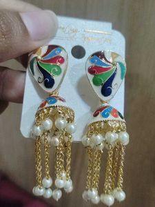 Colorful Jhumka Earrings