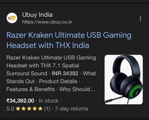 Razer Kraken Ultimate Headset