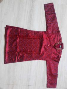 Maroon Kurta