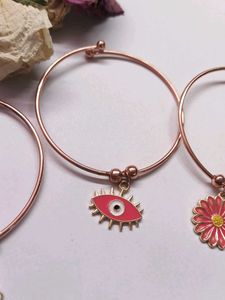 Rose Gold Bracelet Set Of 3