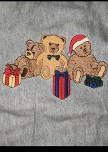 Cute Bear Denim Shirt