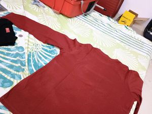 Maroon Full Sleeves Tshirt.