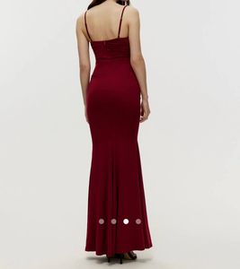 Maroon Bodycon Rouched Cami Dress