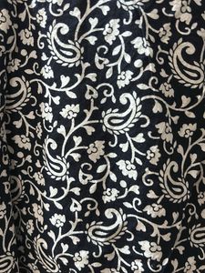 Black &amp; White Printed short kurti