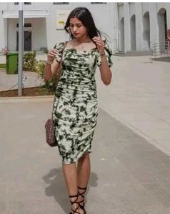 Tie-Dye Bodycon Dress