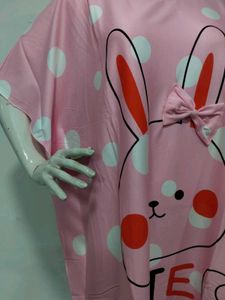 Kaftan Nighty | Cute Pink Bunny Dress 💖🎀