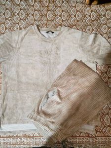 Corduroy T-Shirt & Shorts Set