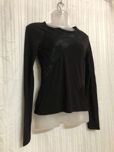 Sava Long Sleeve Black Top