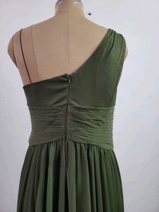 Elegant Olive Green Maxi Dress