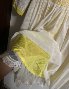 Yellow Lace Detail Dress