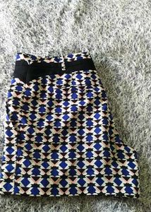 Patterned Mini Skirt
