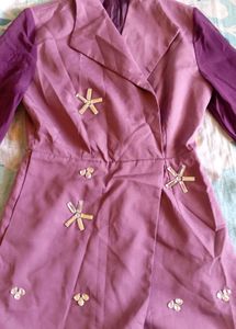 Vintage Purple Mini Jumpsuit