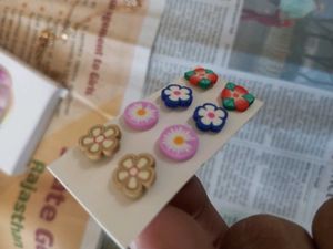Cute Flower Stud Earring Set