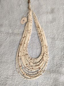 Beads Necklace White