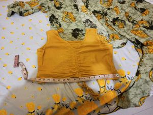 Floral Pants &amp; Yellow Top Set