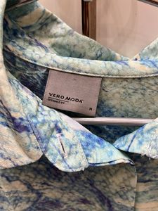Vero Moda Blue Patterned Shirt