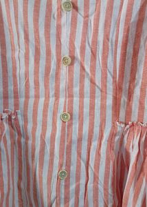 Striped Button-Down Top