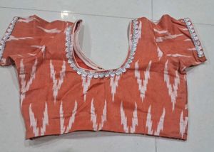 Stylish orange Printed Saree