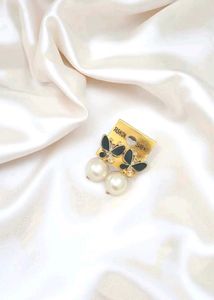Butterfly Pearl Drop Earrings
