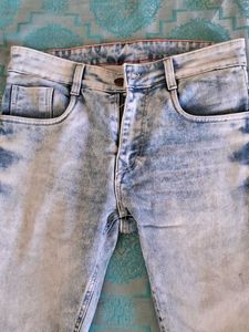 Acid Wash Denim Jeans