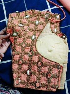 Saree With Stitch Blouse