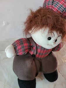 Vintage Plush Boy Doll