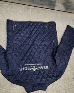 Stylish Navy Blue Quilted Jacket