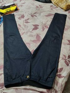 Dark Blue Straight Leg Pants