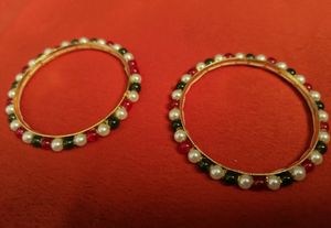 High Quality Mayco Gold Beaded Bangles