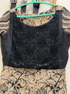 Pure Crepe Indo Western Top
