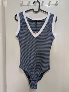 Striped Bodysuit - Unused With Tags
