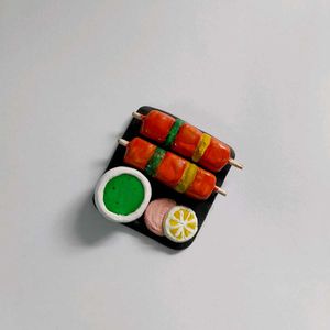 Food Fridge Magnet - Tikka Kabab