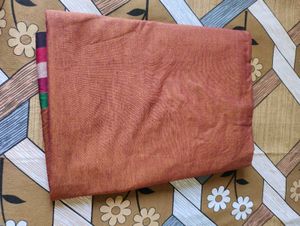 brown colour Saree