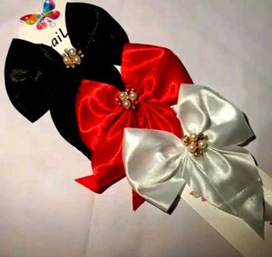Elegant Hair Bow Set of 3