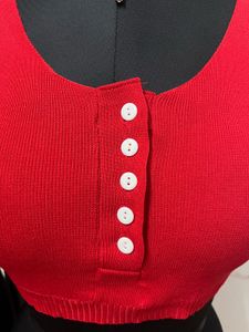 Red Top With Removable Padding