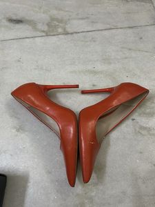 Zara Orange Pointed Heels