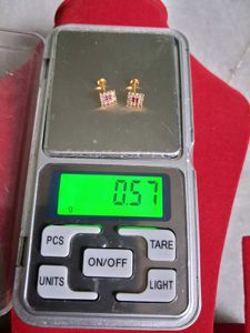Square Stud Earrings Gold