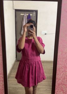 Pink Fit & Flare Mini Dress