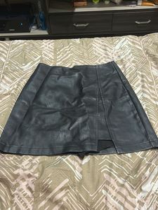 Faux Leather Mini Skirt