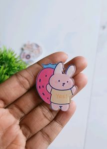 2pcs Kawaii Rabbit Brooch Pins