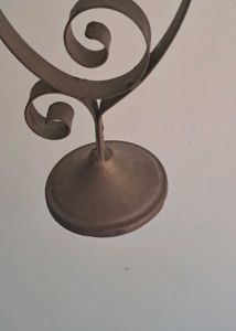 Vintage Iron Metal Candle Stand.