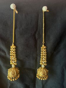 Jhumka With Straight Maati
