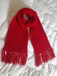 Crochet Red Scarf🧣