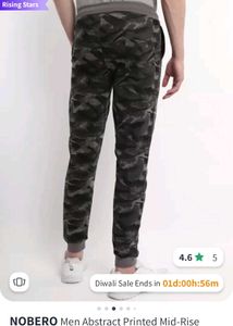 NOBERO Men Abstract Pant