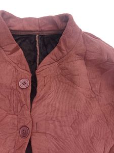 🔥Burgundy Quilted Button Jacket