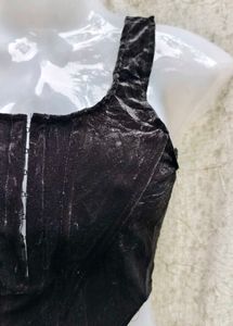 Black Velvet Corset Top