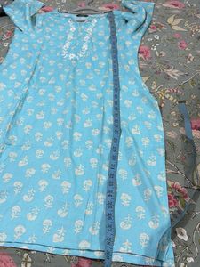Elegant Blue Printed Kurta